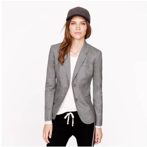 J. Crew Jackets & Blazers - J. Crew Gray Schoolboy Blazer Size 2